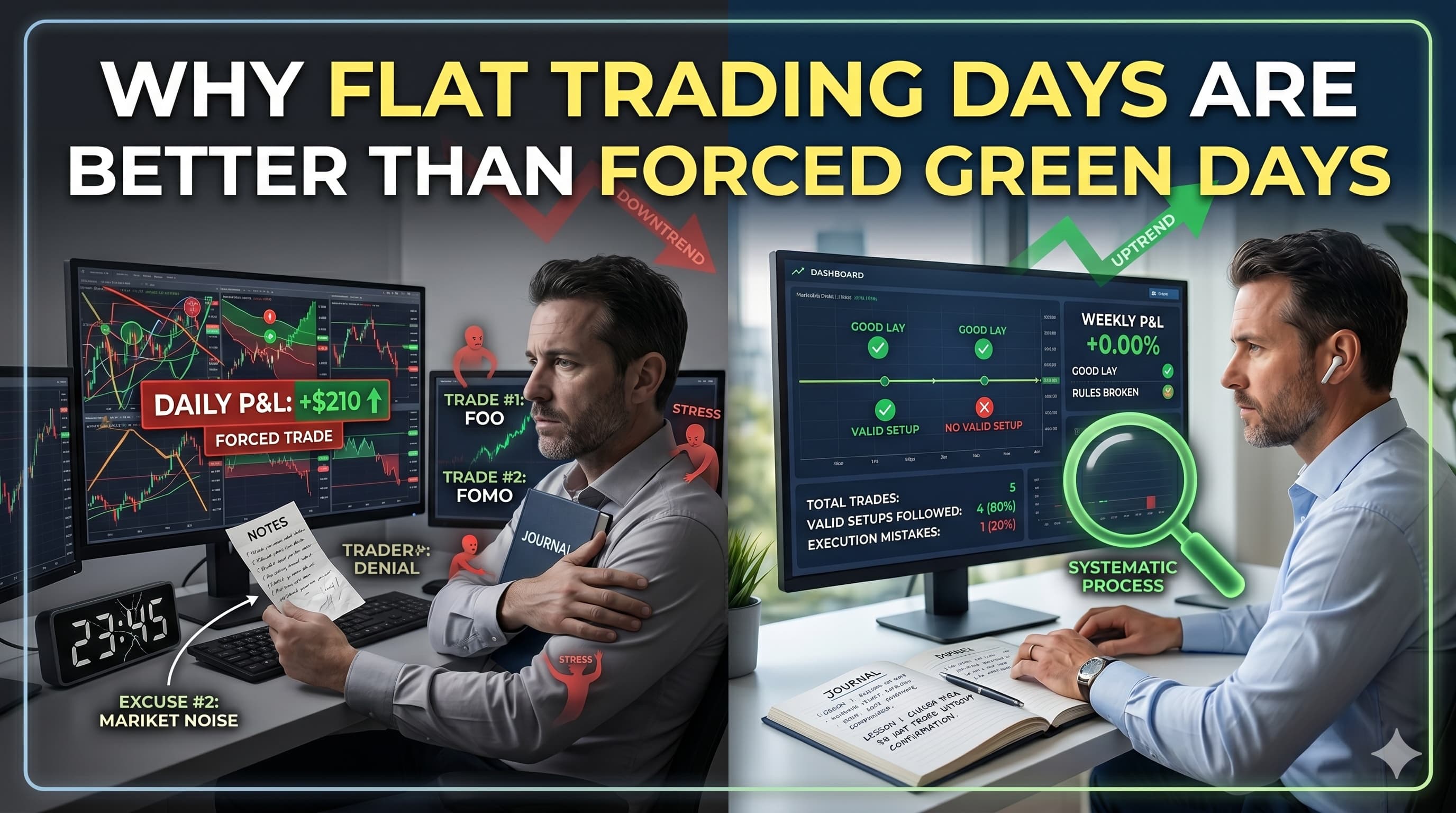 Why Flat Trading Days Are Better Than Forced Green Days